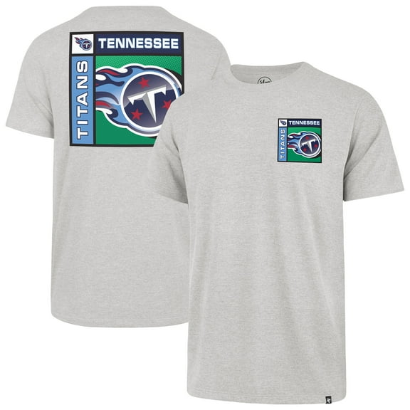 Men's '47 Gray Tennessee Titans Chrome Plate Franklin T-Shirt