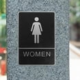 thumbnail image 3 of Raindrops 2pcs Self-adhesive Toilet Sign Plastic Restroom Door Sign Men Women Toilet Sign Board, 3 of 8