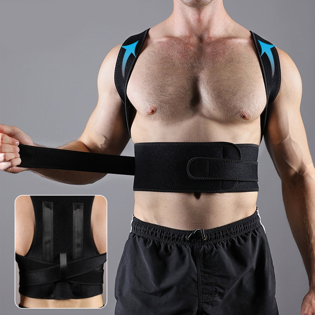 Zeiwohndc Easy Adjust Back Brace Postures Corrector Suitable for Most Sizes for Family