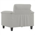 thumbnail image 3 of vidaXL Sofa Chair Light Grey 60 cm Microfibre Fabric, 3 of 5