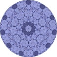 thumbnail image 1 of Ahgly Company Indoor Round Patterned Slate Blue Area Rugs, 8' Round, 1 of 6