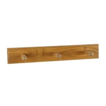 Design House Dalton Rustic Triple Bathroom Robe Hook in Honey Oak
