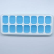 Vadktai Silicone stackable Ice Cube Trays, Reusable Flexible Silicone Ice Cube Trays with Spill-Resistant Removable Lids, Easy Release Ice Maker Tray, Easy to Use & Dishwasher Safe