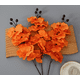 thumbnail image 5 of Xiao Hua 3 flores artificiales de orquídea polilla, flores falsas, flores artificiales para decoración de bodas, color champán, 5 of 5