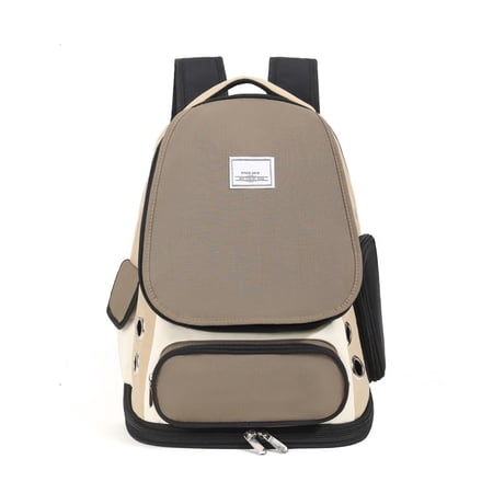 Giaone Pet Carrying Backpack Breathable Light Weight Cats Carrying Bag with Double Openings Top Handle Adjustable Strap