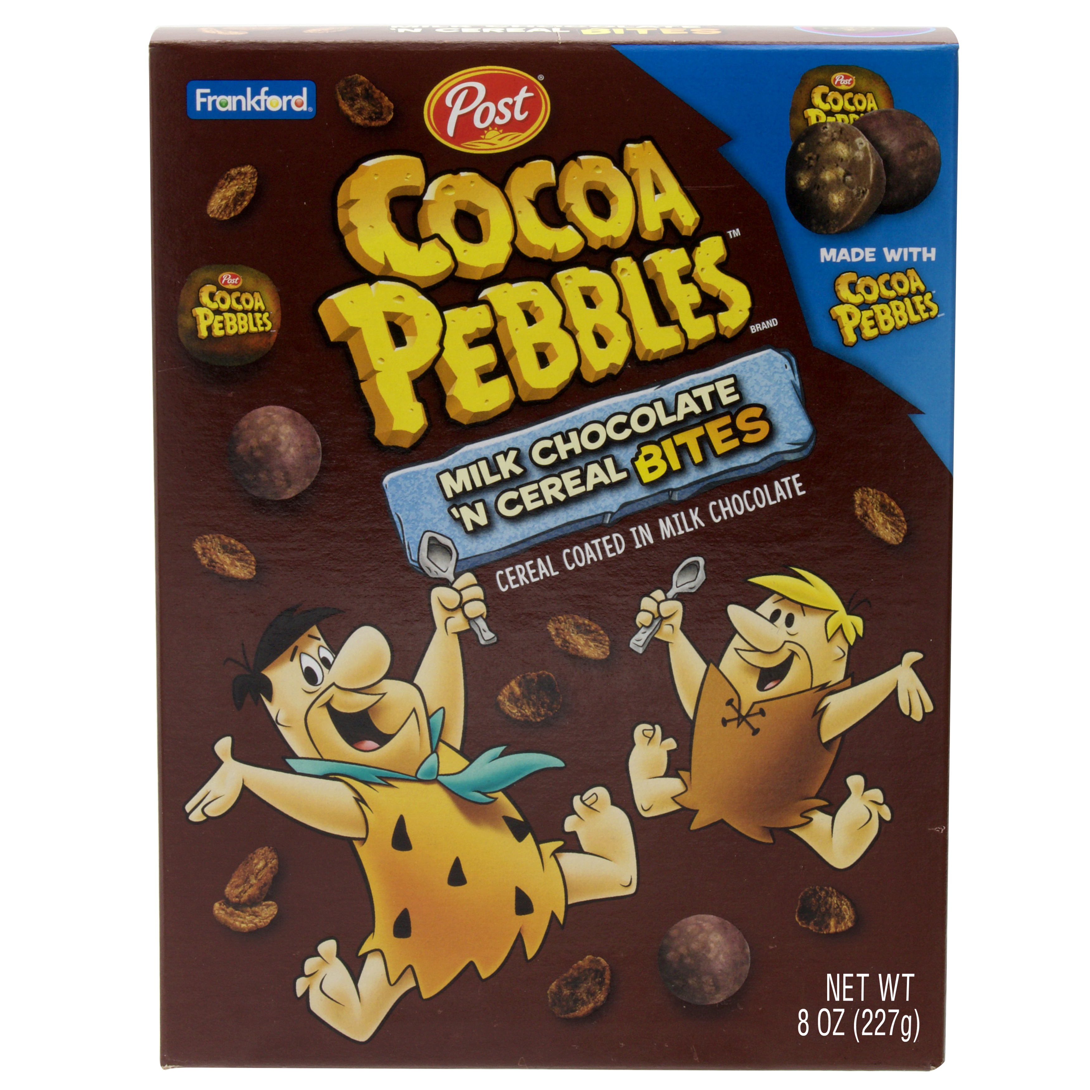 Frankford's Post Cocoa Pebbles Milk Chocolate N Candy Bites, 8 ounce