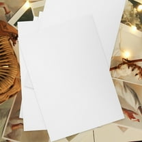 KALLORY 10PCS White PVC Plastic Sheets Wear-Resistant for Crafts Card Making and Creative Projects Supplies