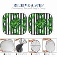 thumbnail image 6 of Haiem Palm Greenery Windshield Sun Shade: Universal Foldable 2-Piece Car Front Window Sunshade - Blocks Uv Rays, And Reduces Heat,Essential Car Accessory Large, 6 of 7