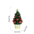 thumbnail image 3 of Tabletop Christmas Trees, Sweet Christmas Tree Bright P-ink Colored Christmas Five Pointed Star Christmas Tree Festive Decoration Essentiales For Festivals Mini Christmas Trees, 3 of 6