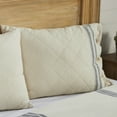 thumbnail image 3 of Piper Classics Market Place Blue Ticking Stripe Standard Size Pillow Sham, 3 of 4