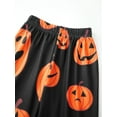 thumbnail image 4 of Jaweiwi Family Matching Halloween Pajamas Set, Baby Rompers/Dog Clothes/Pumpkin Print Long Sleeve Tops and Pants Holiday Sleepwear, 4 of 6