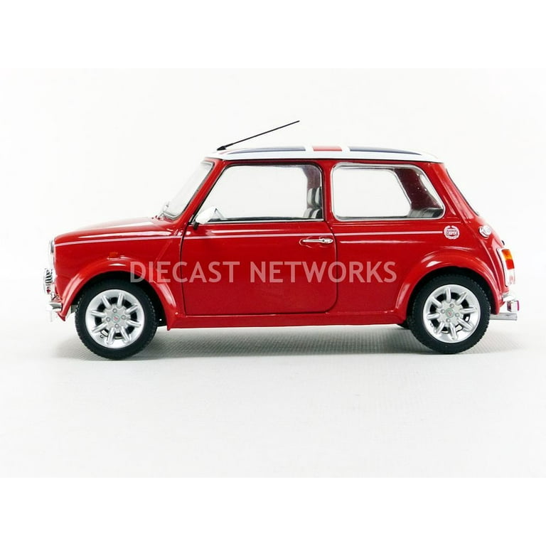 MINI COOPER 1.3I SPORT PACK 1997 VIOLET METAL TOIT DAMIER SOLIDO S1800606 1/18