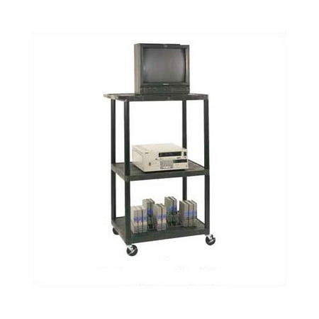 Luxor High Low Priced Table Av Cart With Locking Cabinet Big