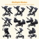 thumbnail image 2 of Yeshouse Cochecidoble tándem para recién nacidos y niños pequeños, cochecidoble plegable con asiento Reversible, arnde seguridad de 5 puntos, respaldo ajustable y dosel, 2 of 9