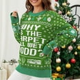 thumbnail image 3 of Zhanying Chandail Moelleux Col Rond Grande Taille Tenue de Vacances Chandail Surdimensionné pour Femmes, 3 of 4