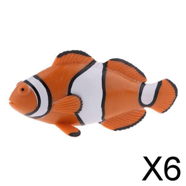 Paquete de 2-6 figuras de animales de simulación, juguetes, estatuilla, decoración del hogar, L 6 piezas