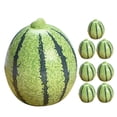 thumbnail image 1 of KAKOWELY 8pcs Mini Artificial Watermelon Models Fake Miniature Watermelons Artificial Mini Fruits,1.18"X1.02"X1.02", 1 of 4