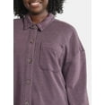 thumbnail image 4 of Terra & Sky Women's Plus Knit Shacket, Sizes 0X-5X, 4 of 5