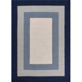 thumbnail image 1 of HomeRoots 353318 21 x 34 in. UV-Treated Polypropylene Slate & Navy Area Rug, 1 of 1