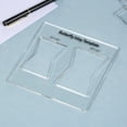 thumbnail image 4 of 3-Piece Transparent Acrylic Woodworking Joinery Inlay Template Set, 6x6 Inches, 4 of 6