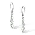thumbnail image 2 of Lancharmed Silver Plated Stud Earrings,Zircon Pendant Earring Gifts Under 25 Earrings For Women, 2 of 7