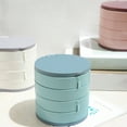 thumbnail image 2 of Rotating Jewelry Boxes Convenient Gift 4 Compartments Waterproof Multilayer Rotating Jewelry Box for Wedding, 2 of 8