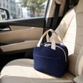thumbnail image 4 of Corduroy Insulated Lunch Bag Portable Waterproof Oil Proof Lunch Box Tote for Work Travel, 4 of 7