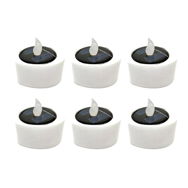 Candle Light 6Pcs/Set LED Romantic Heart Shape Candle Light Cute Festive Touch Plastic Tea Lamp for Home