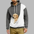 thumbnail image 5 of Comdrip Baggy Hoodie, Adult Women Men Oversized Printed Sweatshirts Pullover Women's Loose Casual Sweatshirts Pet Carrier Hoodie Dark Gray M, 5 of 7