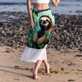thumbnail image 6 of Sloth Chiffon Summer Dresses for Women | Stylish Beach Skirt with Polyester Straps, 6 of 6