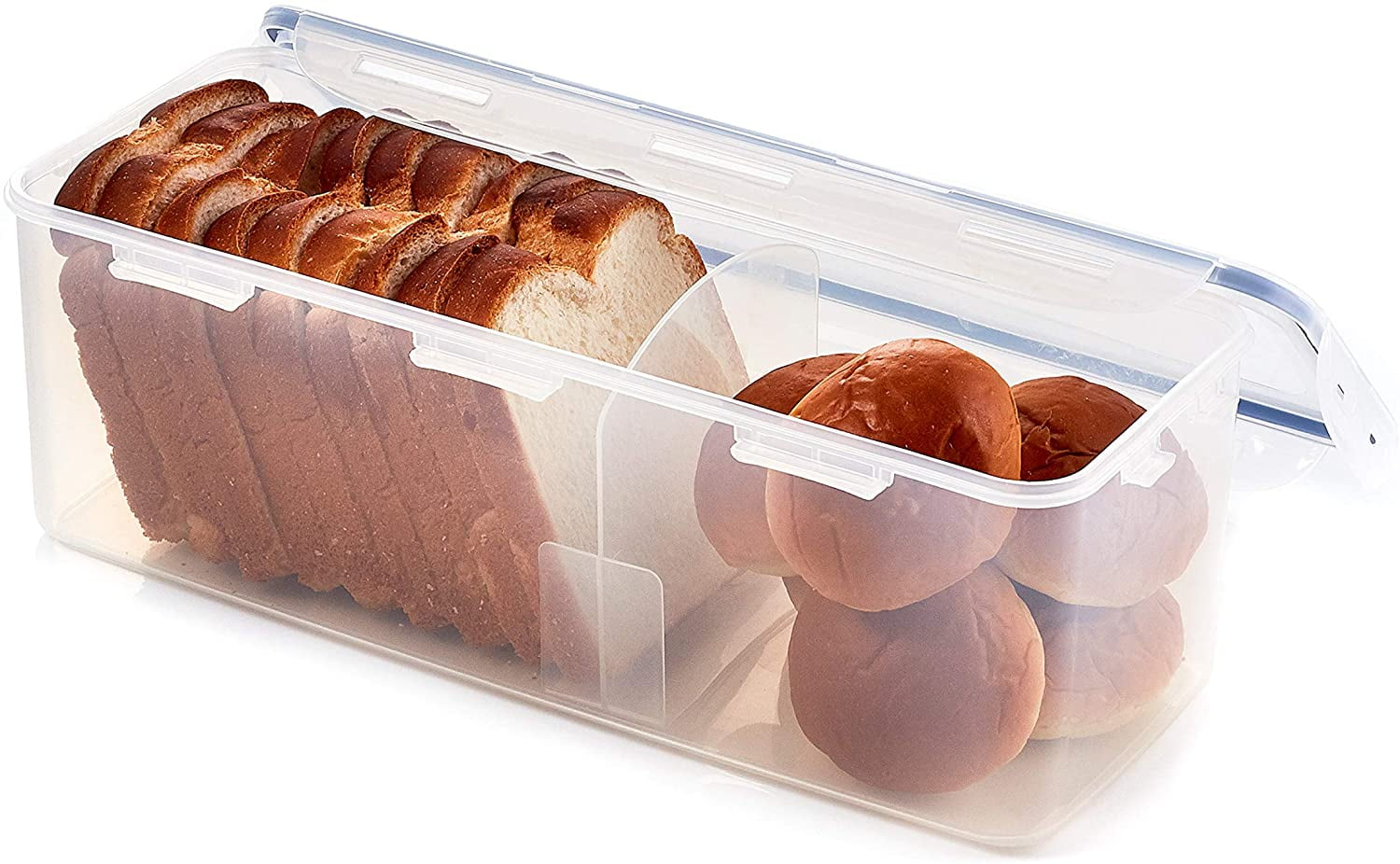 Easy Essentials Food Storage lids/Airtight containers, BPA Free, Bread Box-21.1 Cup, Clear