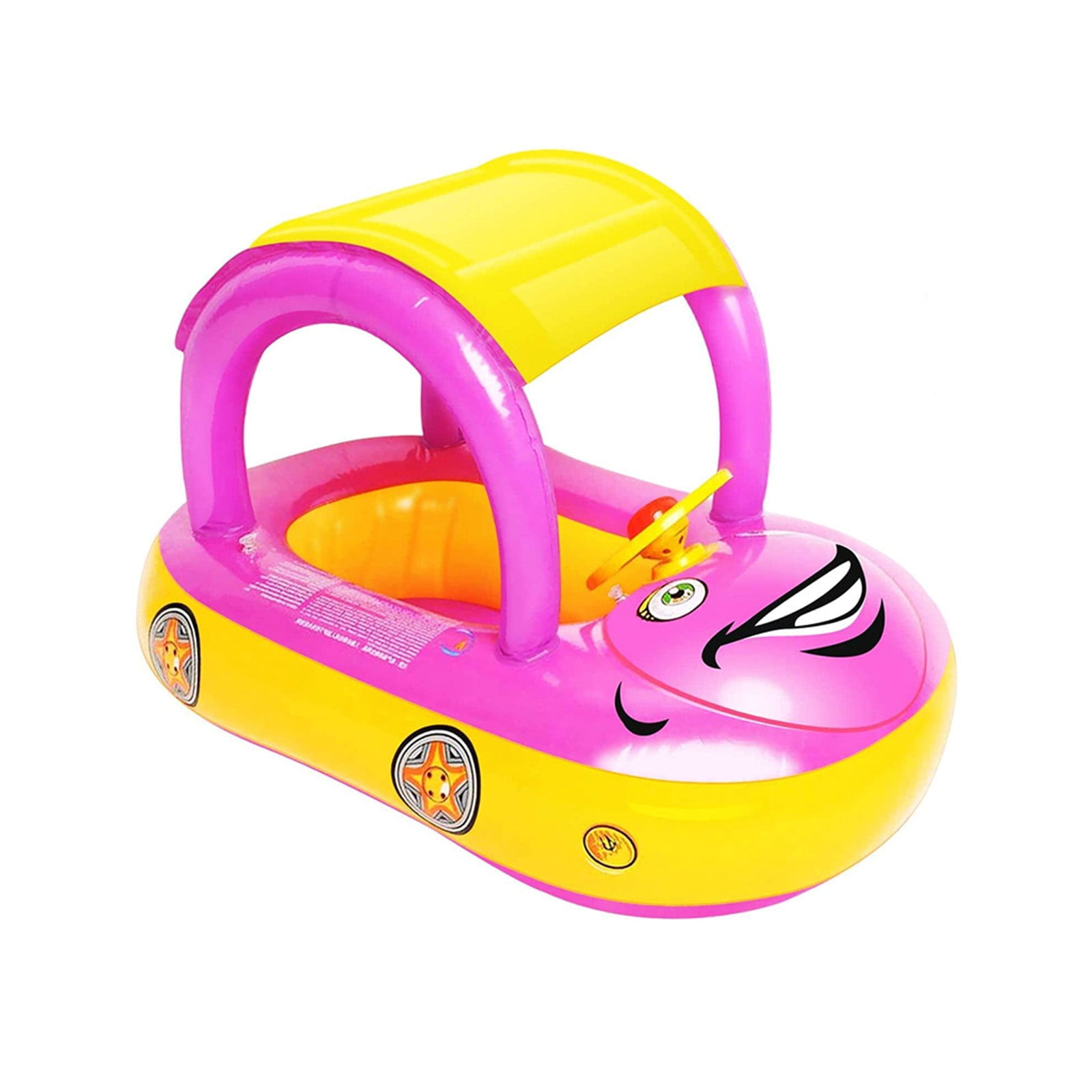 Inflatable Swimming Float Baby Flotation Seat With Sun Protection