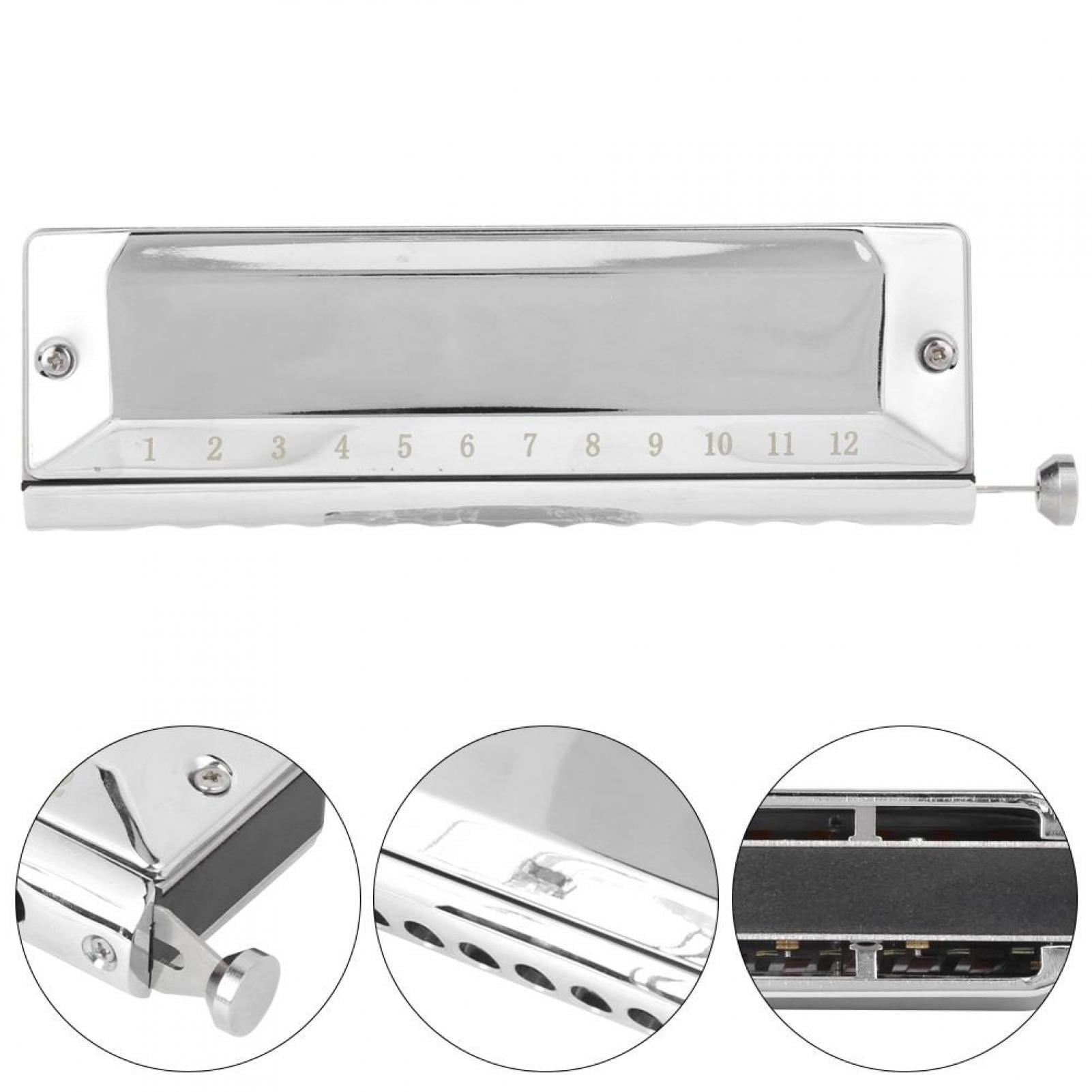 Buy DOACT Harmonica,Stainless Steel Mouth Organ,Chromatic Harmonica C