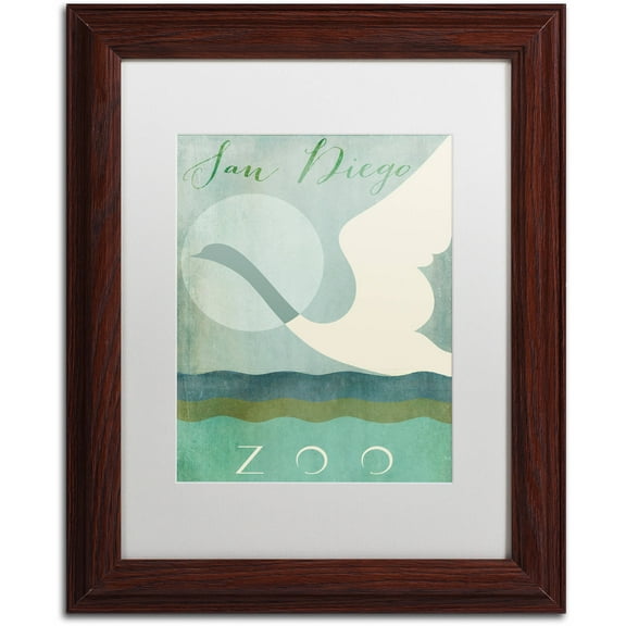 Trademark Fine Art "San Diego Zoo" Canvas Art by Color Bakery White Matte, Wood Frame