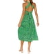 thumbnail image 5 of VISgogo - Vestido sin mangas para mujer, color sólido/estampado, busto fruncido, escote cuadrado, espalda abierta VISgogo  moda, 5 of 6