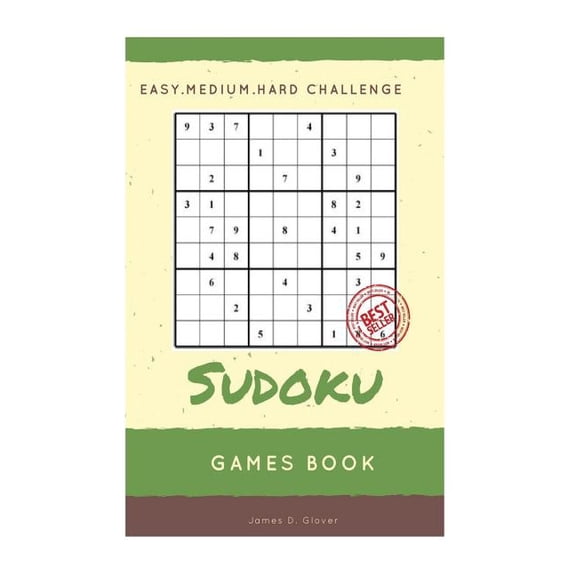 Sudoku Games Book : Easy, Medium,hard Handheld Puzzle, Large Print, 1 Game Per Page, All Age, Adults