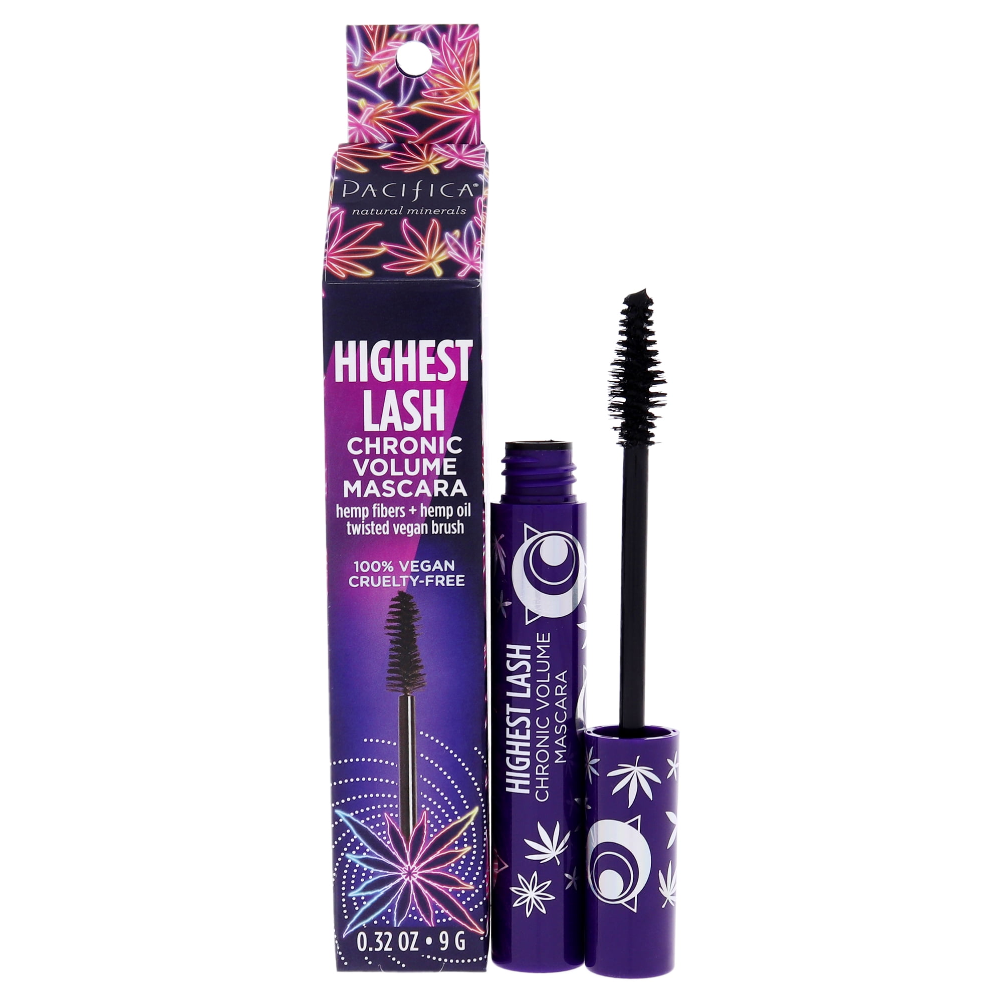 Pacifica Highest Lash Chronic Volume Mascara - Ultra Black for Women, 0.32 oz