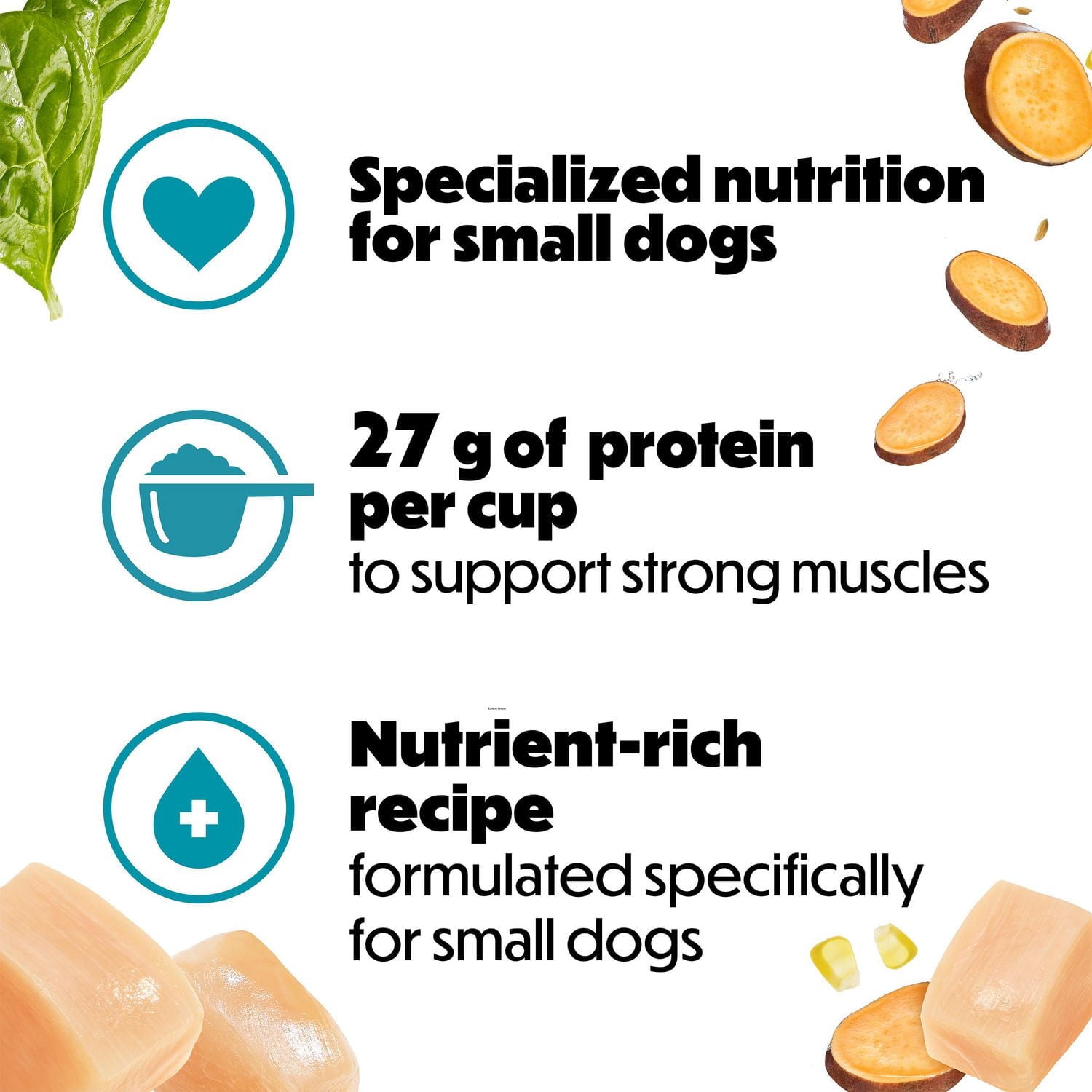 Beneful IncrediBites for Small Dogs with Real Chicken, Dry Dog Food, 1.6-7 kg