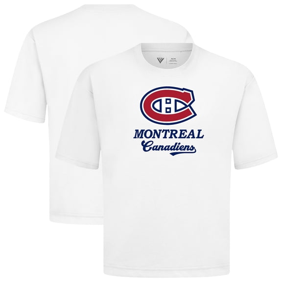 Men's Levelwear White Montreal Canadiens Team Surge Luxe Signature Knit T-Shirt
