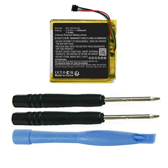 1950mAh 361-00105-00 Battery for Garmin Edge 1030 GPS Cycling/Bike Computer