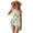 Green Leaf, variant on Jiueut Green Leaf Print Girls Bathing Suit for Summer Party One Piece Swimsuits with Mesh Cover Up Pool Cut Out Beach Outfits