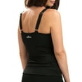 thumbnail image 2 of Dolfin Aquashape Women's Wrap Tankini Top Swimsuit in Black, Size Large, 2 of 2