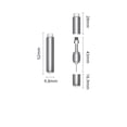 thumbnail image 2 of Llavero para extraer tarjetas SIM de aleación de aluminio, cepillo de limpieza 2 en 1, cerdas de alta densidad para el puerto de auriculares del teléfono, reinicio del router, portátil, 2 of 7