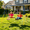 Blue, variant on 2 in 1 Heavy-Duty Metal Swing Set for Backyard, 330lbs A-Frame Outdoor Swing Stand with 32.6"/33" Saucer Swing & Belt Swing, Pink