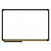 The Board Dudes Dry Erase Board, Cork Inset Frame, 36 x 24, Black