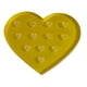 thumbnail image 2 of Soporte de pegamento para pestañas, transparente, en forma de corazón, lavable, para extensiones de pestañas. Corazón amarillo, 2 of 7