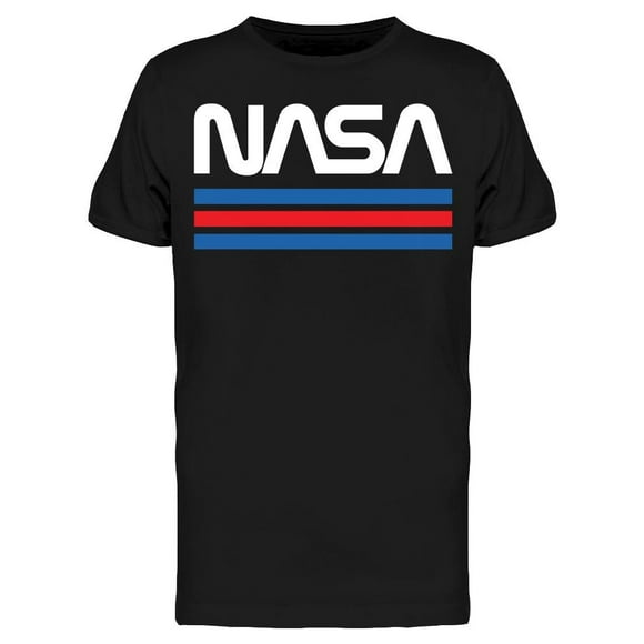 Playera NASA Para Hombre - Texto NASA y Franjas Nasa T-shirt