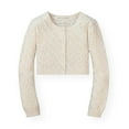 thumbnail image 1 of Hope & Henry Girls' Cropped Pointelle Cardigan, 1 of 3