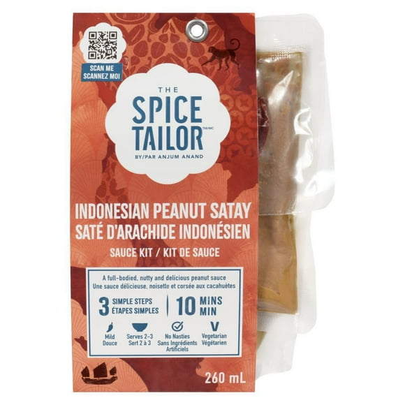 The Spice Tailor Indonesian Peanut Satay, Full-bodies, nutty and spicy