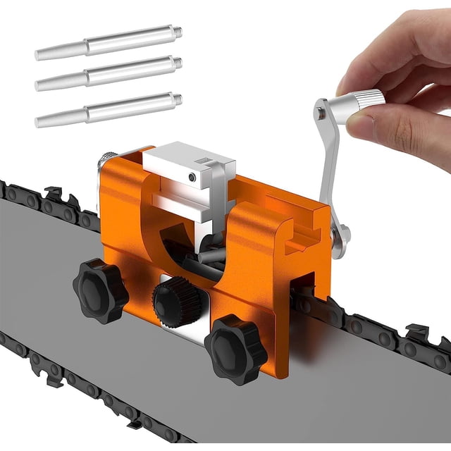 Afilador de cadena de motosierra NQ con manivela herramienta para afilar cadenas de motosierras